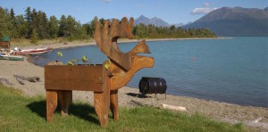 View from Chulitna Lodge, Lake Clark Alaska